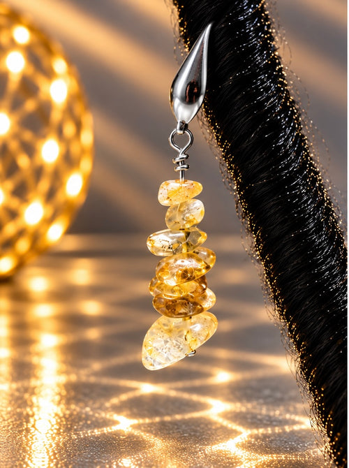 Citrine Loc Charms