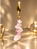 Rose quartz Loc Charm