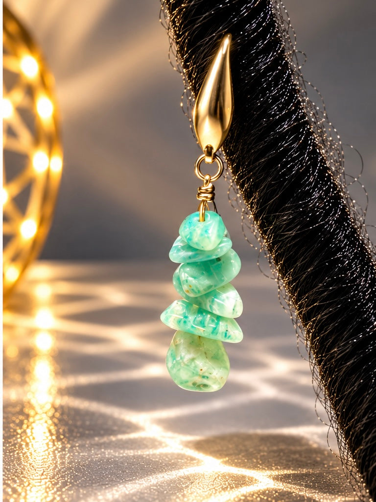 Amazonite Loc Charms
