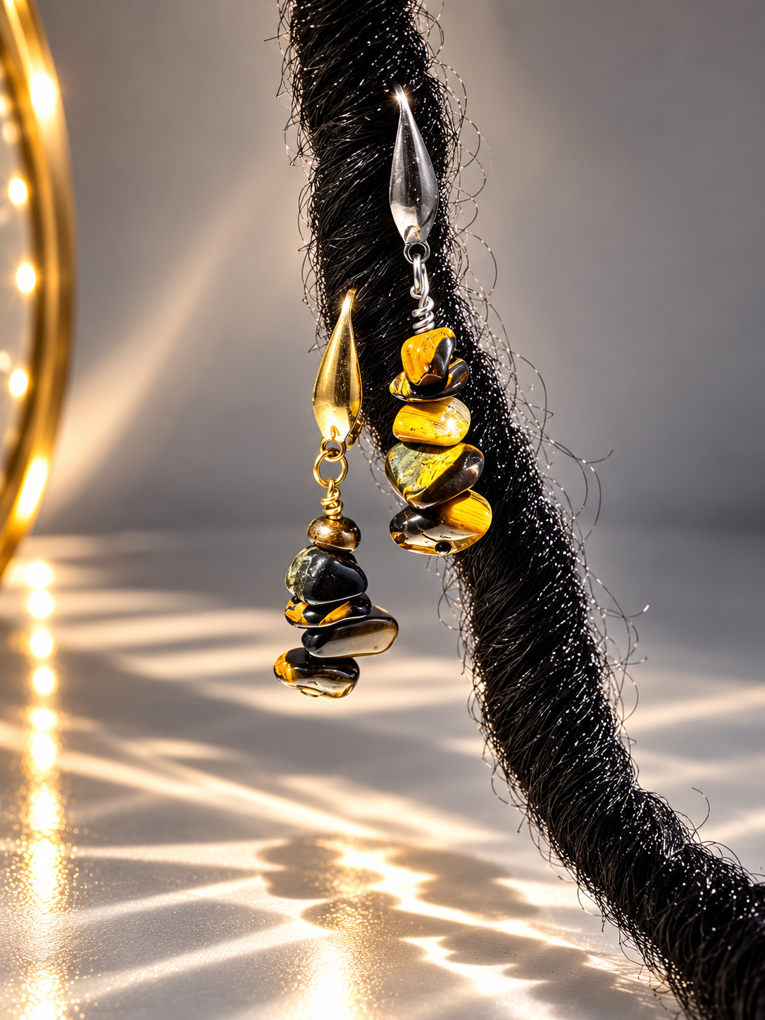 Tiger Eye Loc Charm