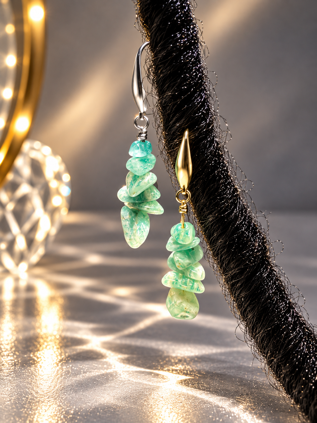 Amazonite Loc Charms