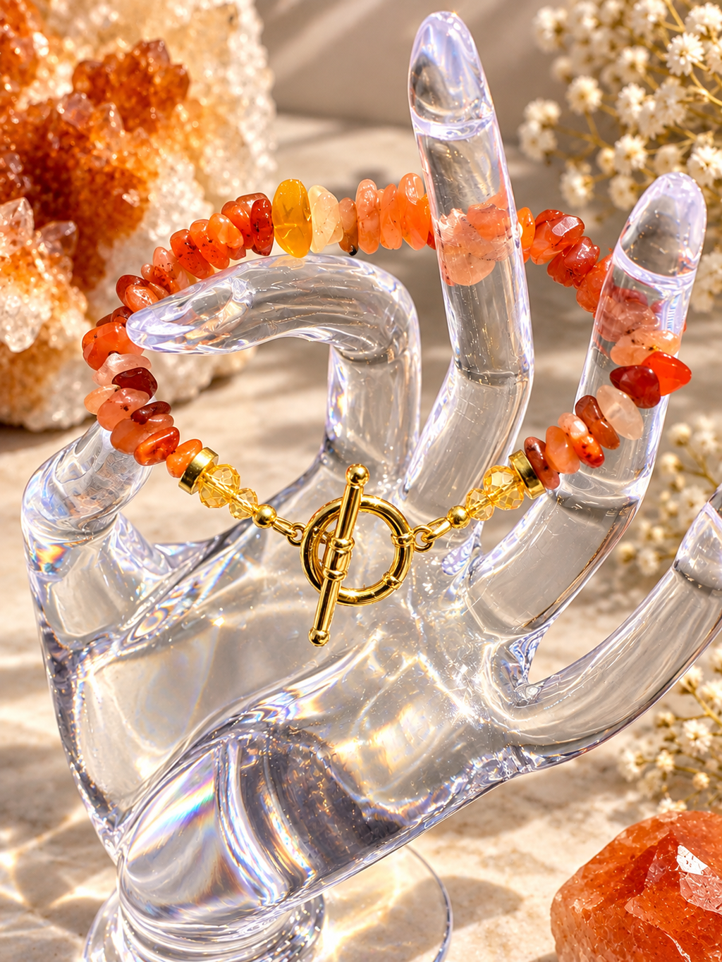 Orange Carnelian Bracelet