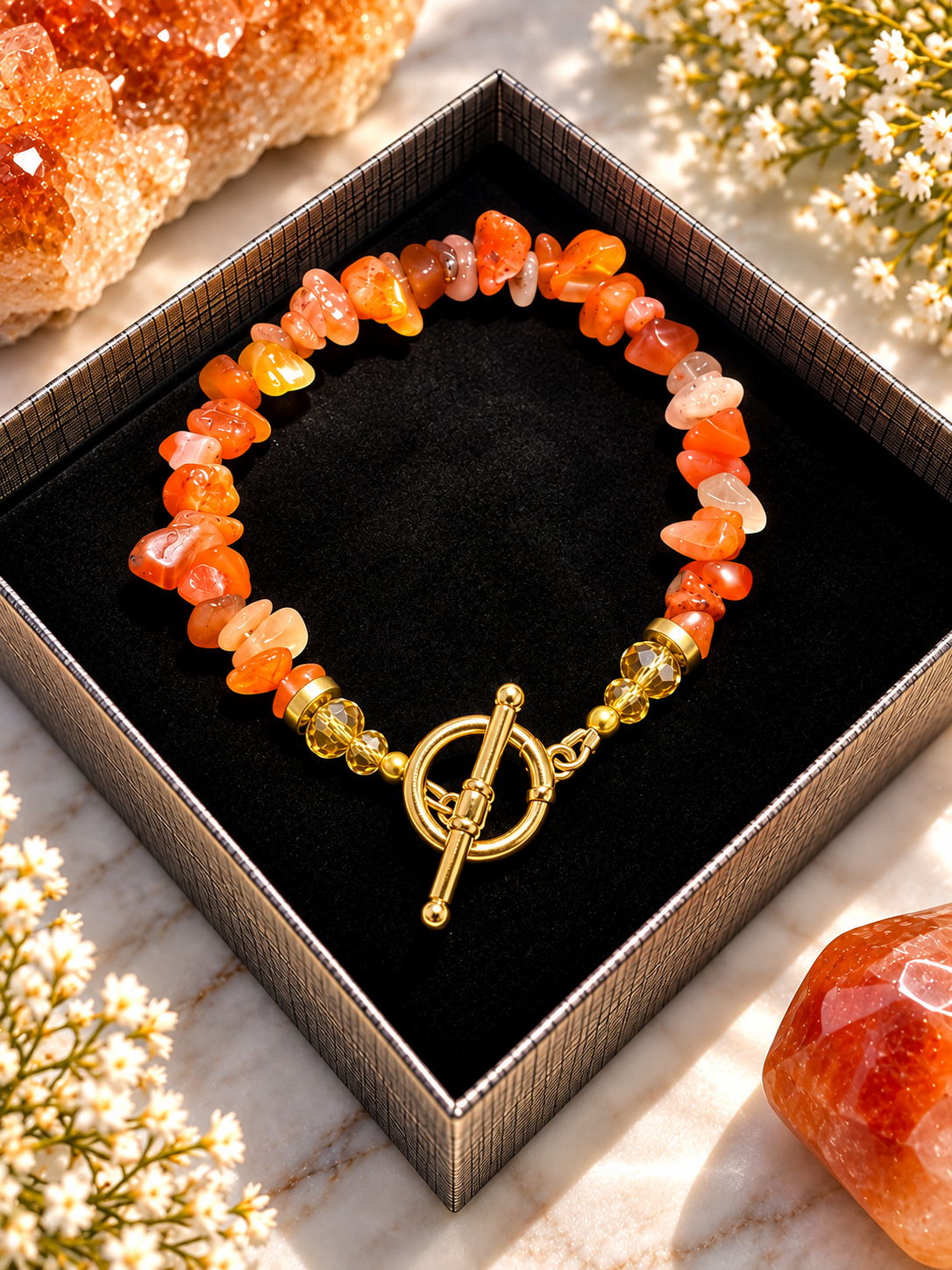Orange Carnelian Bracelet