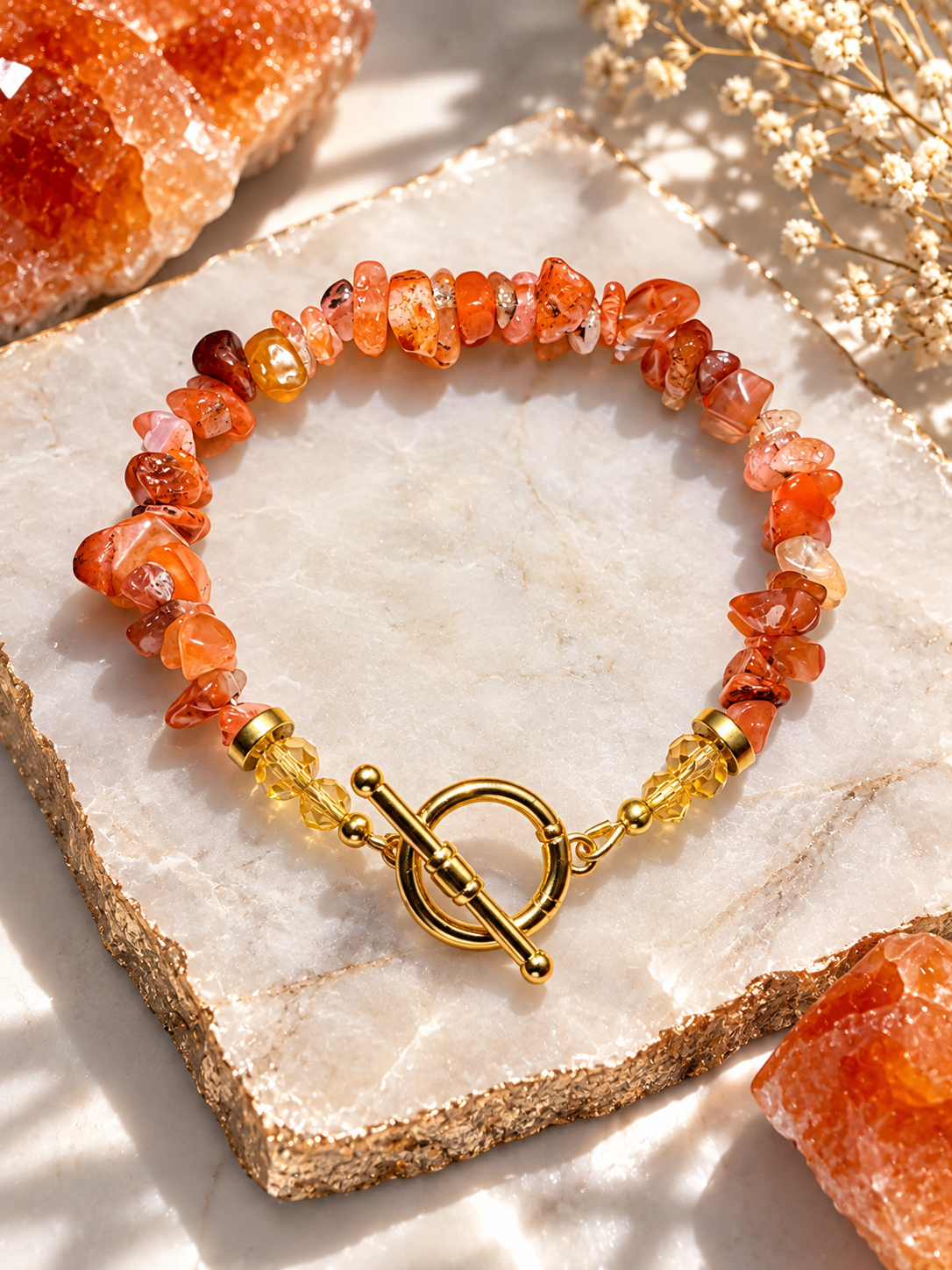Orange Carnelian Bracelet